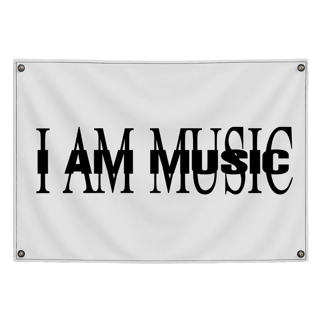 I AM MUSIC Flag